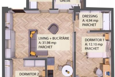 Apartament, 3 camere, 72mp, zona Radauti - 6