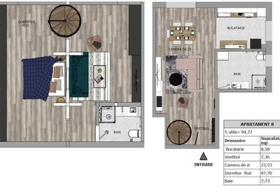 Ap 2 camere-95 mp+boxa depozitare+loc de parcare - 5