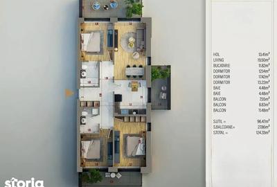 Apartament cu 4 camere în Titan - 2