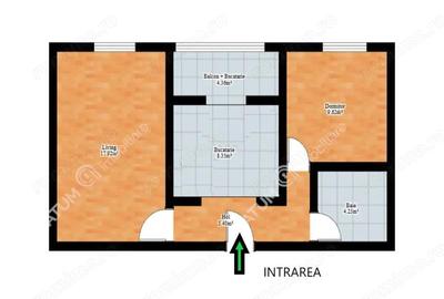 Apartament cu 2 camere decomandate in zona Vasile Aaron din Sibiu - 4