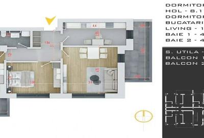 Apartament cu 3 camere decomandat în Titan - 3