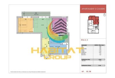 Apartament 3 Camere Bloc Nou 73.9 Mp Grand Arena - 2