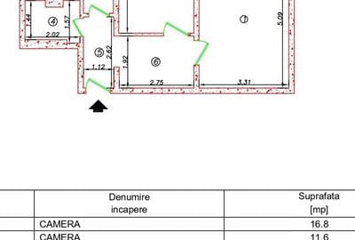 Apartament cu 2 camere decomandat în Doamna Ghica - 7