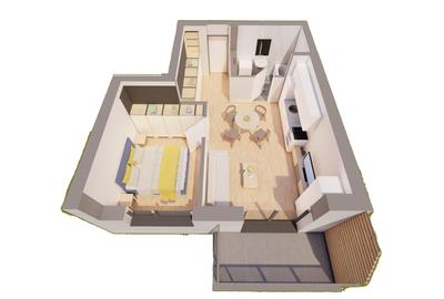 Apartament cu 2 camere decomandat în UTA