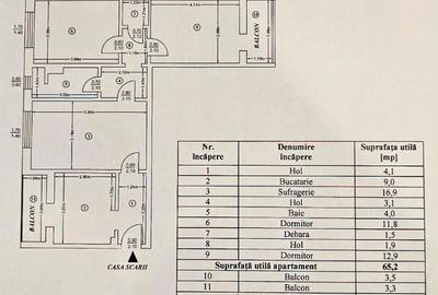 Apartament 3 camere,echipat complet,cu boxa,zona Lic.Informatica/Orion - 11
