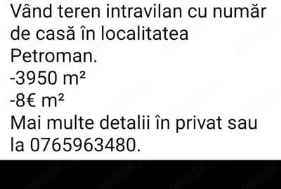 Teren de 3950 mp, în Central
