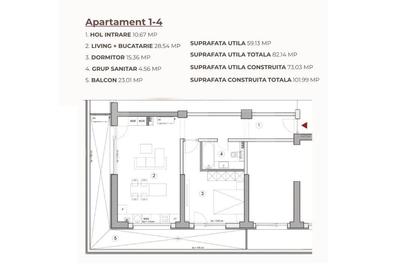 Apartament cu 2 camere decomandat în Central - 1
