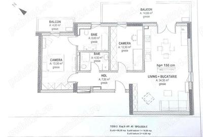 Vand Cesionez promisiune vanzare-cumparare Apartament 3 camere, Tip E,Cartier Ateneo, Torontalului - 2