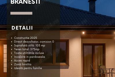 Casa tip parter, la cheie, direct dezvoltator, Branesti - 2