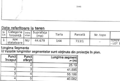 Teren de 131000 mp, în Piersica - 3