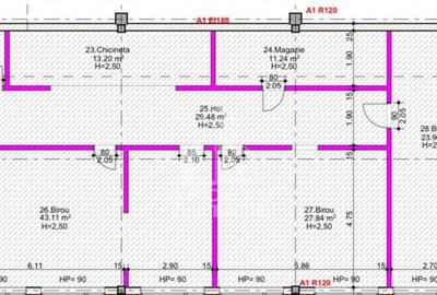 Spatiu pentru birouri, 152 mp, Zona Torontalului - 1