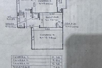 Apartament cu 3 camere decomandat în Central