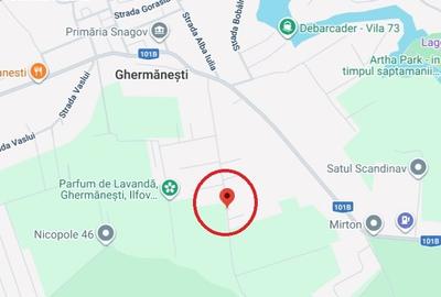 Snagov - Ghermanesti, 1000 mp, deschidere 25 ml, utilitati, liber - 1