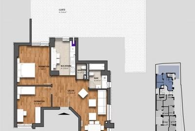 Apartament cu 3 camere în 13 Septembrie