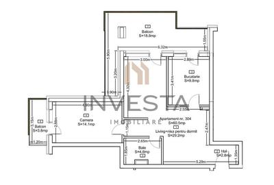 Locuință spațioasă 2 camere+Nisa+2 balcoane, 60 mp, bloc nou, Seasons! - 10