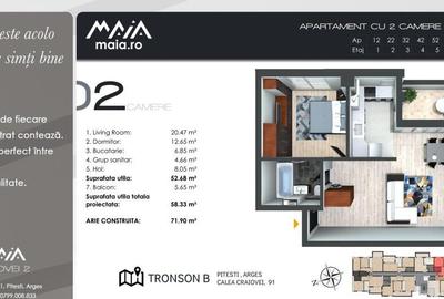 A2 Camere | Pitesti Ultracentral | Finisaje Premium | Comisi - 5
