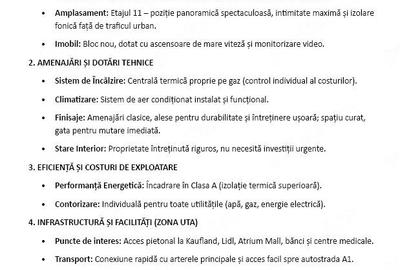 Apartament cu 4 camere decomandat, mobilat în UTA - 6