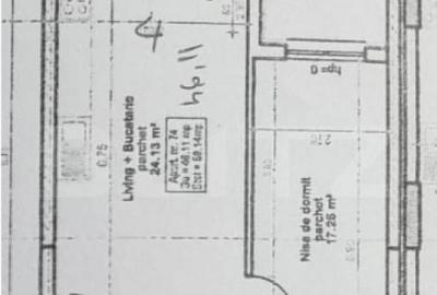 Apartament cu 2 camere, cu terasa, etaj intermediar, zona BM - 5