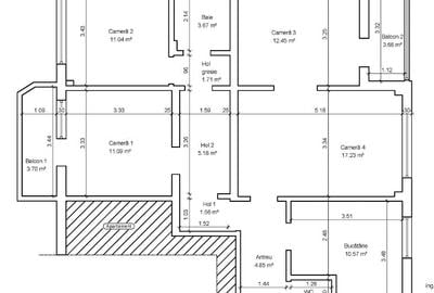Apartament cu 4 camere semidecomandat, mobilat în Circumvalațiunii - 10