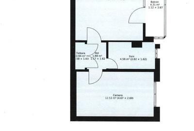 Apartament cu 2 camere semidecomandat, mobilat în Complex Studențesc - 3