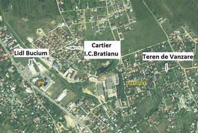 Teren Construcții intravilan de 800 mp, în Bucium