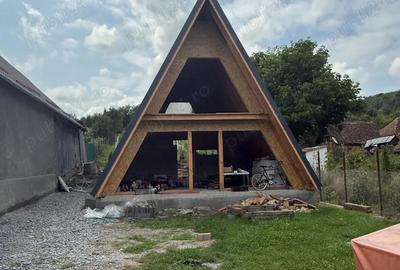 Cabana A-Frame Premium 8 x 12 m 3 Dormitoare Transportabila Construc?ie de Calitate Superioara - 1