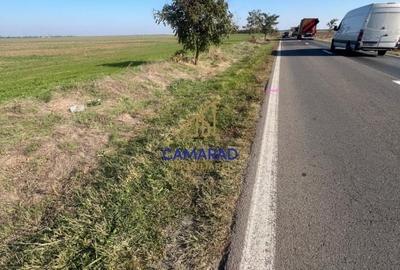 Teren de vanzare- deschidere DN4 138 m  -  Budesti, sat Gruiu - Calarasi - 3
