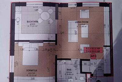 Apartament cu 2 camere în Sânmartin - 2