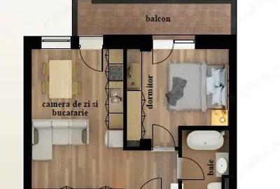 Apartament cu 2 camere semidecomandat în Central - 1