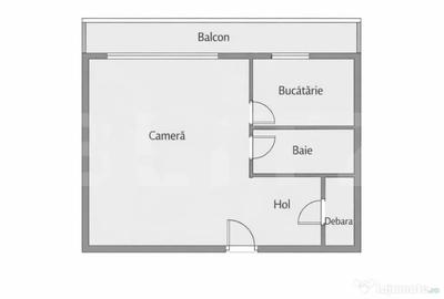 Garsonieră decomandată în Iris - 1