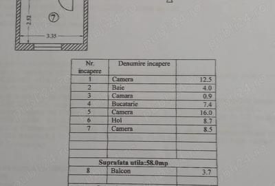 Apartament 3 camere, - 1