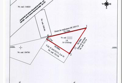 Teren Construcții intravilan de 1518 mp, în Corbeanca