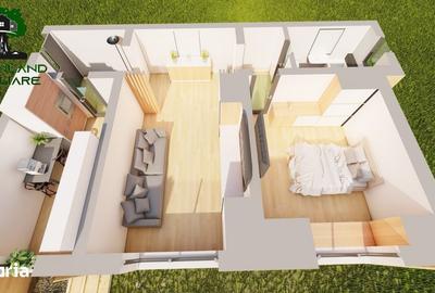 Apartament cu 2 camere decomandat în Miroslava