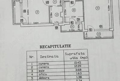 Apartament 3 camere Pasaj Doamna Ghica, 71 mp, etaj 6 10 - 7