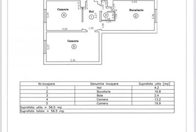 Apartament cu 2 camere decomandat în Astra - 7