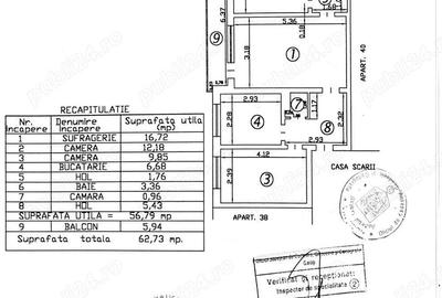 De vanzare apartament cu 3 camere semi. in Galati, Centru - 3