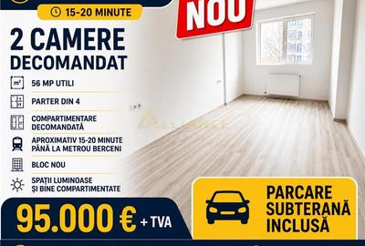 Apartament cu 2 camere decomandat în Central