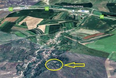 Teren intravilan, 21.450 mp, utilitati, acces autostrada, sat Dumbrava