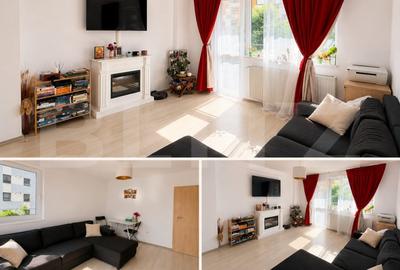 Apartament cu 3 camere decomandat, mobilat în Tractorul - 1