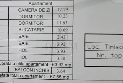Apartament cu 3 camere decomandat, mobilat în Lipovei - 13