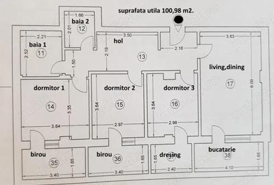 Apartament cu 4 camere în Km 4 - 7