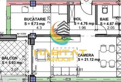 Mihai Bravu Garsoniera decomandata 46 mp la 5 minute metrou - 2