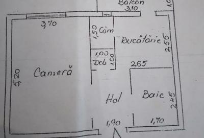 Apartament de vanzare 1 camera, zona Pacurari, Iasi - 1