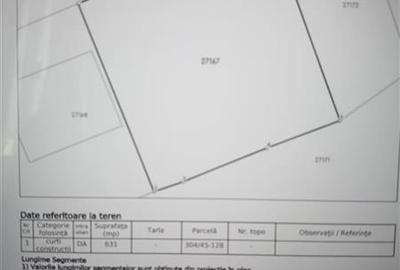 Teren Construcții intravilan de 631 mp, în Cheia - 8