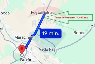 Teren de vanzare la E85-DN2 Buzau Posta Calnau - 3