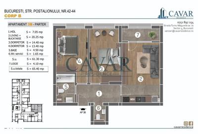 Apartament cu 3 camere în Măgurele - 9