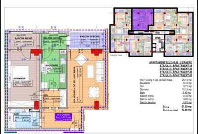 Apartament, decomandat, 70.15mp, cartier Cornitoiu, zona Liceul Bibescu