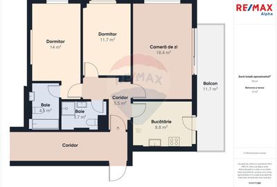Apartament cu 3 camere în Militari - 1