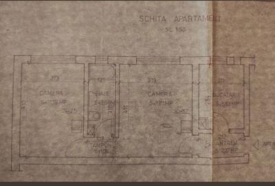 Apartament cu 2 camere nedecomandat în Central - 1