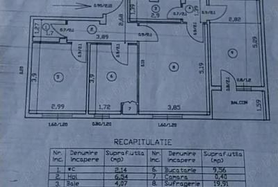 Apartament cu 3 camere decomandat în Dacia - 1